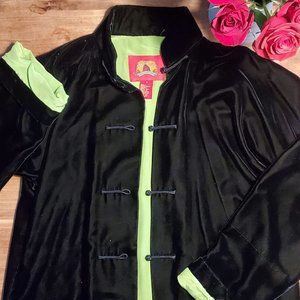 SHANGHAI TANG Unisex Black Velvet Jacket